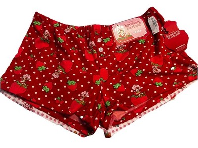   NWT! Women's Nostalgic Strawberry Shortcake Sleep Shorts 2 pack Xl