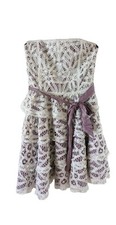 Vintage Betsey Johnson Dress Lace Size 2 Strapless Tiered Y2k Whimsigoth Fairy