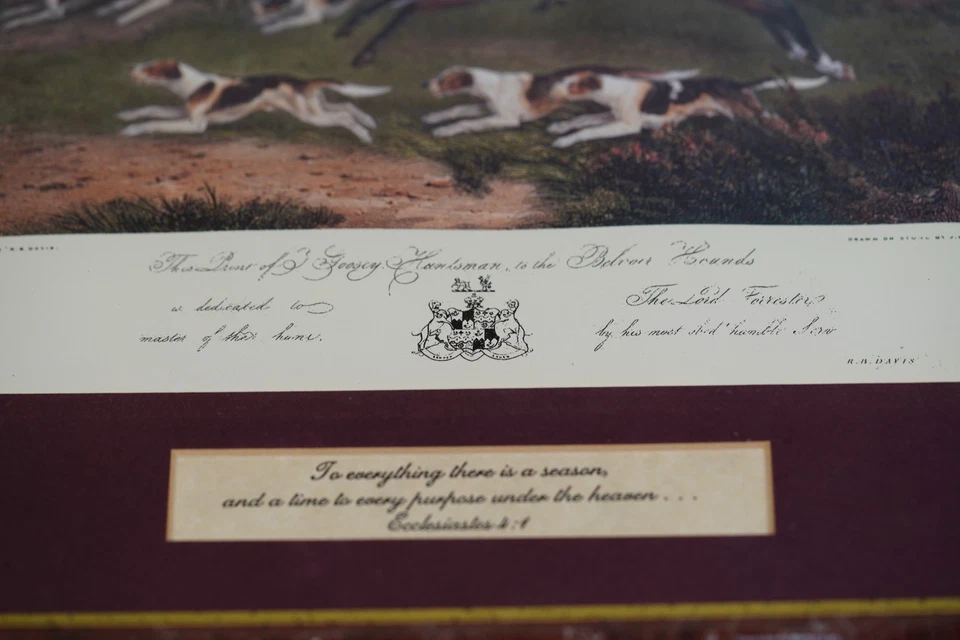 Vintage Fox Hunt Framed Prints Set of 2 Huntsman Prints - Image 3 of 4