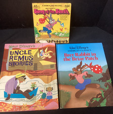 Walt Disney Books Brer Rabbit Uncle Remus Song Of The South 45 Rpm Record Lot