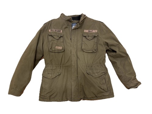 BRANDIT M-65 Giant Military Jacket 2 In 1 Parka Olive Green MENS XXL 2XL Army