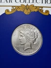1928 S Peace Silver Dollar $1 90% Silver – Better Date – Vintage Display Card
