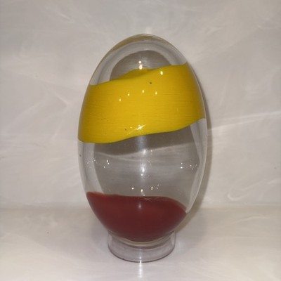 Vintage Art Glass Deco Rare Sweden Designer Björn Rönnqvist  Karisma Egg C. 2001