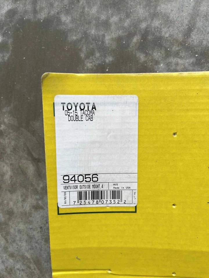 Toyota Tacoma 2005-2015 doble cabina AVS 94056 visera de ventilación ventana palo en 4 piezas Foto 2 de 2