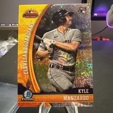 2024 Bowman Chrome Kyle Manzardo (RC) AFL Mini Diamond Refractor /150 Guardians
