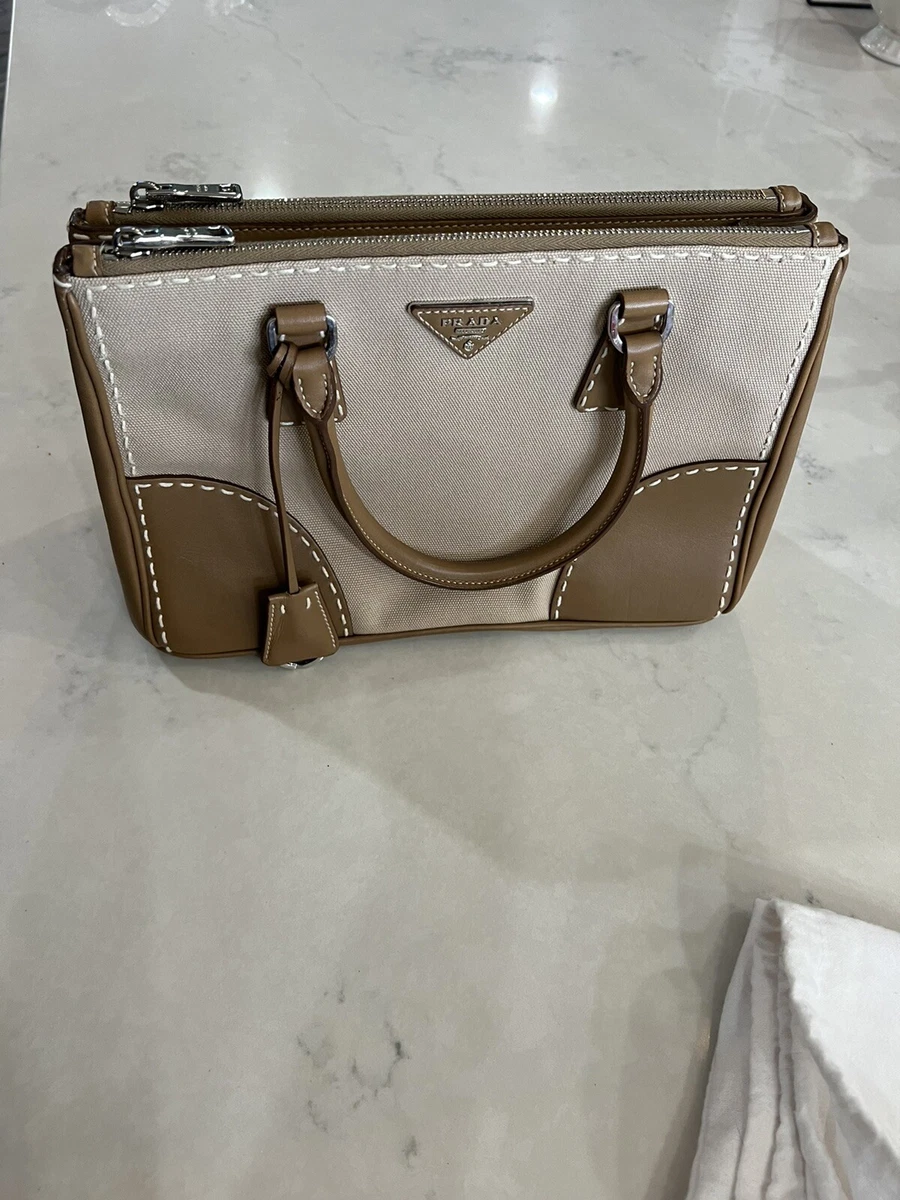 Prada Pre-loved City Calf Double Zip Tote