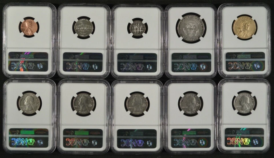 2017-S Enhanced Finish Mint Set 225th Anniversary NGC SP70 Lyndall Bass Designer - Image 2 of 4