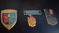 Souvenir Abzeichen Pins Soviet Sowjet Union CCCP USSR URSS Lenin Kiev Ukraine
