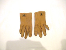 Van Raalte pumpkin-brown leather driving gloves, c. 1960s