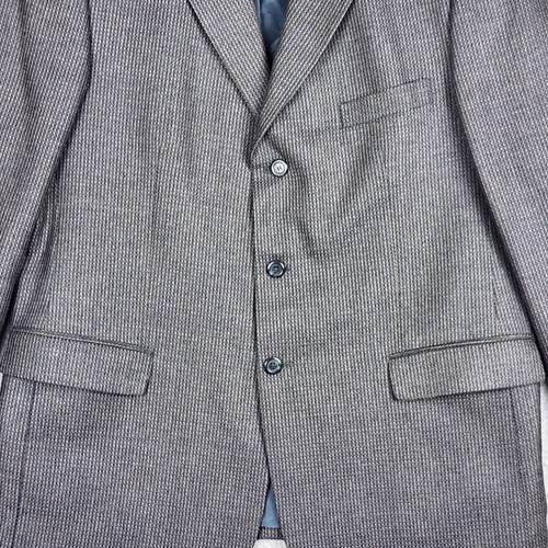 PRONTO UOMO Suit Jacket Mens 46 Regular Brown Silk Wool Blend Career Wedding - Picture 10 of 23