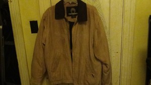 weatherproof microsuede bomber jacket