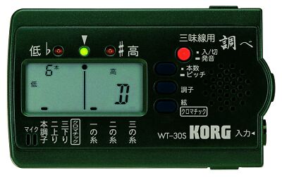 KORG tuner ''investigation'' for shamisen WT-30S New Japan Free Shipping