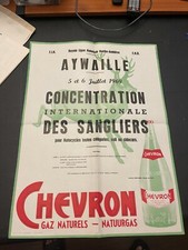 1969 Vintage Original Poster Formula Car Racing Chevron Concentration French