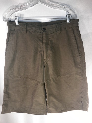 The North Face Mens Nylon Shorts Size 34 Green Khaki