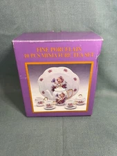 Fine Porcelian 9 Pcs Miniature Tea Set, 1 item miss