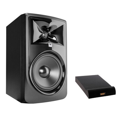 JBL 308P MkII 8'' Two-Way Studio Monitor w/ Isolation Pad (Medium, Single)