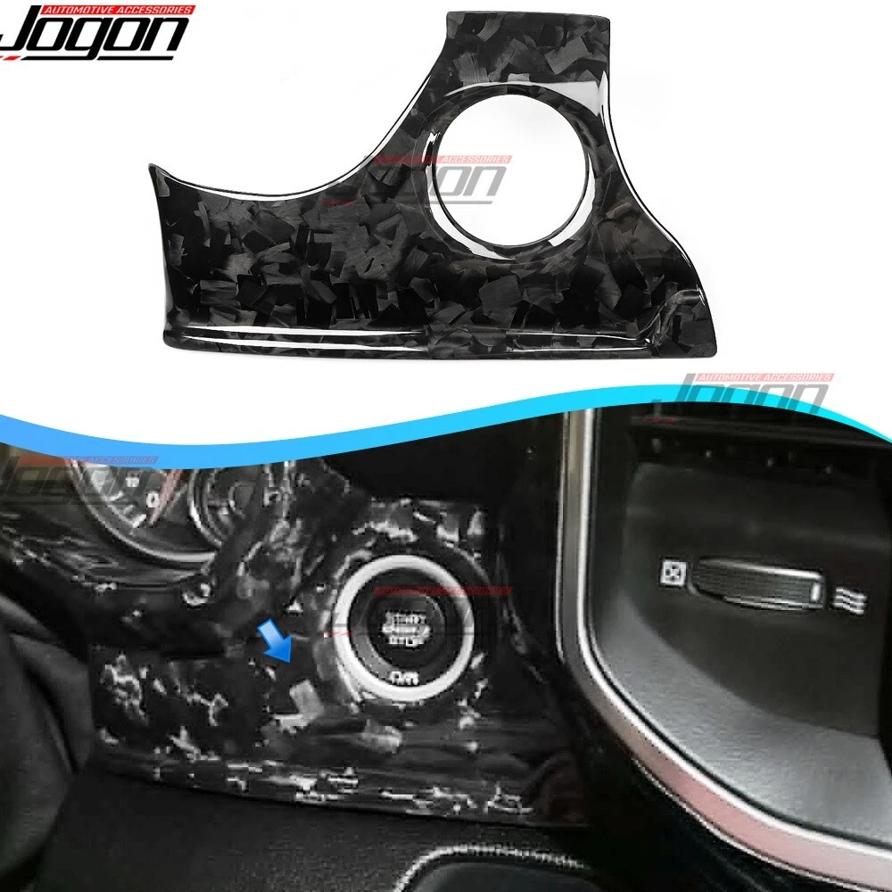 Ram 1500 TRX Forged Carbon For Dodge Laramie 2020+ Console Ignition Button Panel - Picture 1 of 13