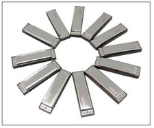 EASTTOP Diatonic Harmonica Set of 12 10Holes Blues Harmonica Lot Mouth Organ set