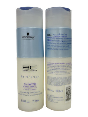 Schwarzkopf Bonacure Hairtherapy Smooth Control Conditioner(200ml/6.8fl)Lot Of 2