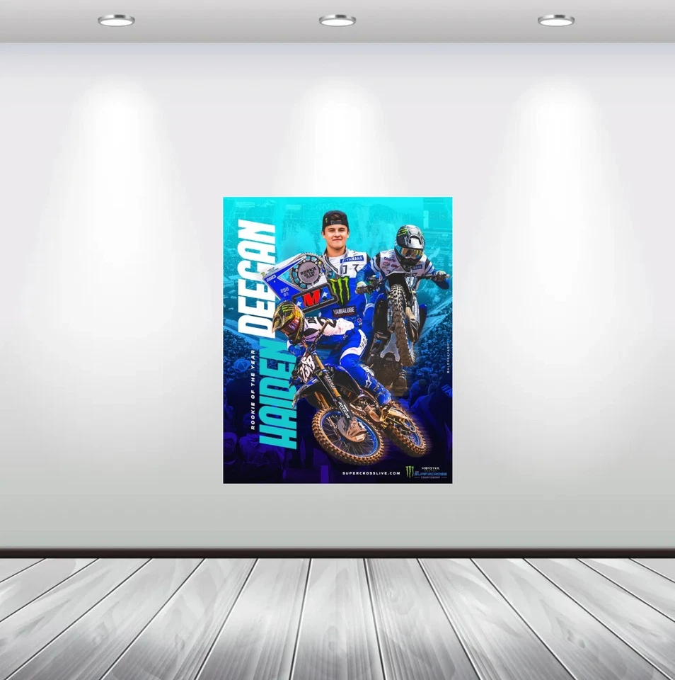Haiden Deegan Supercross Wall Vinyl Decal POSTER  (Removable Adhesive Backing) - Image 3 of 4