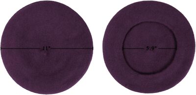 Wool Beret Hat French Cap Winter Artist Painter One Size  display picture 3