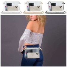 Clear Bag Stadium Approved - Small Purse for Women PVC Clear Crossbody Bag