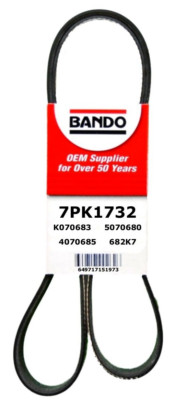 BANDO 7PK1732 OEM Drive Belt Fit ACURA RDX 07-13 HONDA CRV 02-06 VIPER V10 8.3L 