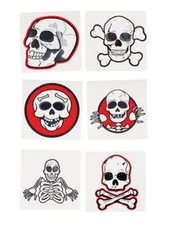 Set 12 Pirate Halloween Costume Trick or Treat Tattoos