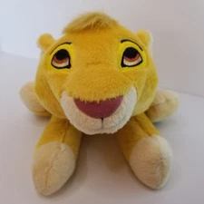 Walt Disney  9" World Plush  Simba Lion King stuffed Animal Theme Park Souvenir.