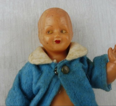 Ancienne Clé De Jouet Gégé En Métal, Fabrication Française, Pour Poupée