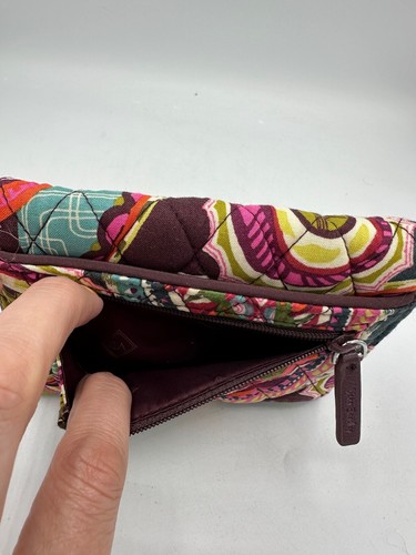 Vera Bradley Geldbörse RFID Riley kompakt Erbstück Paisley dreifach faltbar Neu mit Etikett - Bild 3 von 8