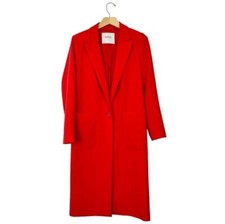 Ba&sh The Lady Coat Womens Size Uk 10 Orange Rrp £500 Sold Out Tailored Duster