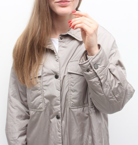 Authentic Women's MONCLER Camicia Down Puffer Jacket Coat Long Size 42 fits ~M - Picture 6 of 15