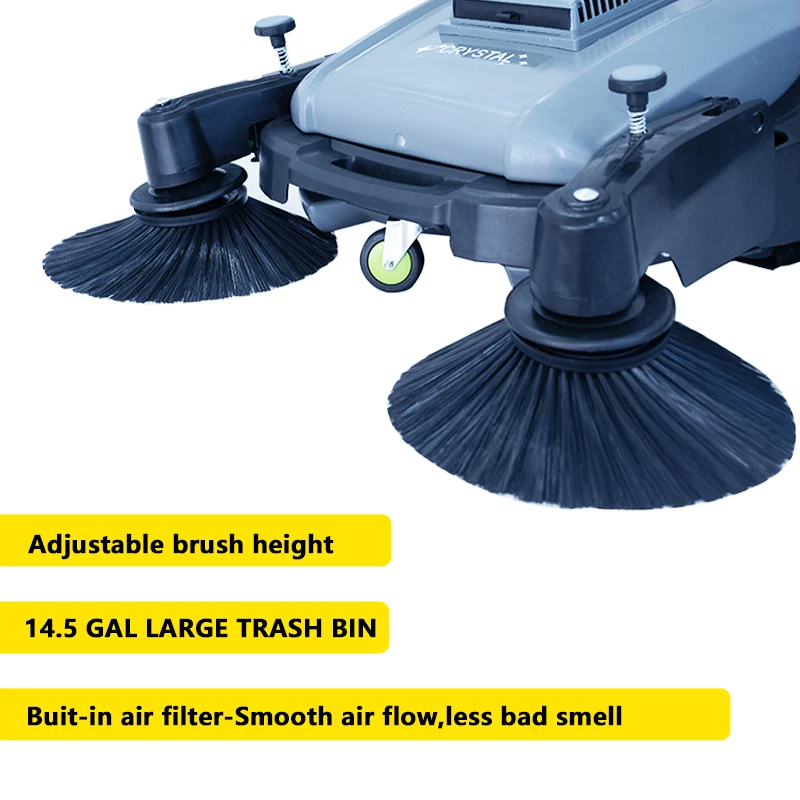 Industrial Floor Sweeper with 3 Brooms, 39 inch Cleaning width, 39,000 Sq.ft/h - Image 3 of 4