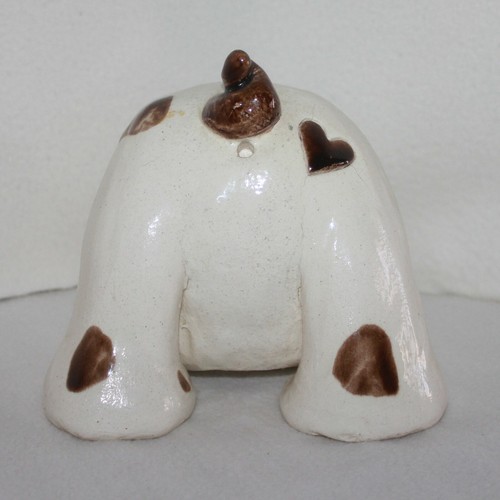 Digging Dog Garden Statue Lawn Decor - Hand Made Ceramic - Picture 5 of 11
