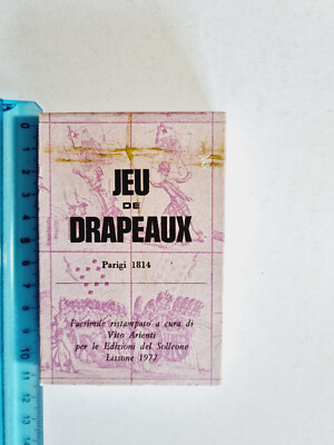 Spielkarten 32 CARDS JEU DE DRAPEAUX PARIS 1814 SOLLEONE ORIGINAL N. 849/999