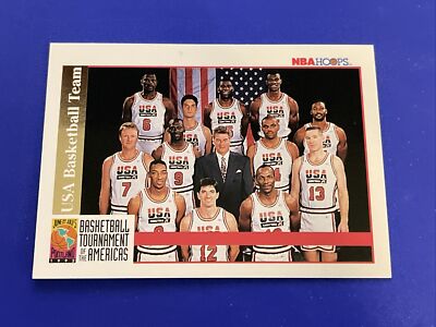 1992 NBA Hoops USA Basketball Gold Michael Jordan NNO Magic Bird Dream Team NMMT