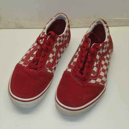 vans ward checkerboard red