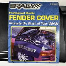Rally Mechanics Black Fender Cover Heavy Duty Vinyl Non-Skid 33 Inches Long NWT