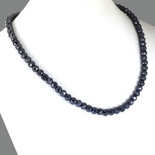 7mm Black Diamond Necklace Worn By Celebrity Base Ball Players, Tariff Free.