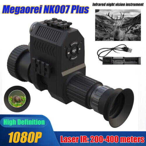 1080P 850nm Infrared Night Vision Rifle Scope Hunting Sight Laser IR Camera 400M - Picture 1 of 10