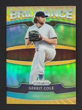 2020 Panini Prizm Gerrit Cole 032/100 Brilliance Prizms Neon Orange #2 Yankees