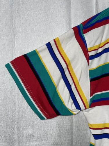Vintage 90er Venezia Gr. 22/24 Totally Rad Rainbow Multicolor Top Kurzarm - Bild 7 von 14