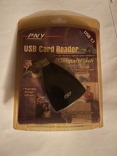 USB Card Reader Compactflash 1.1 PNY Technologies - Windows/Mac Compatible New