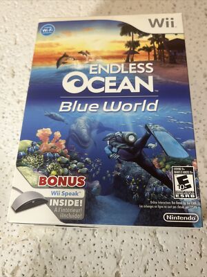 Endless Ocean: Blue World w/ Wii Speak (Nintendo Wii, 2010)  Brand New  