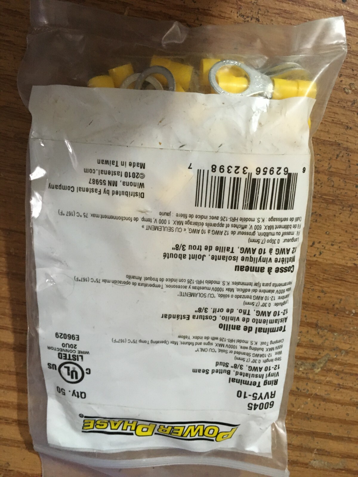 (100) Power Phase® 12-10 AWG 3/8