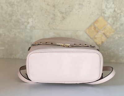 MICHAEL KORS KENLY MEDIUM PEBBLED LEATHER BACKPACK PINK/GOLD 