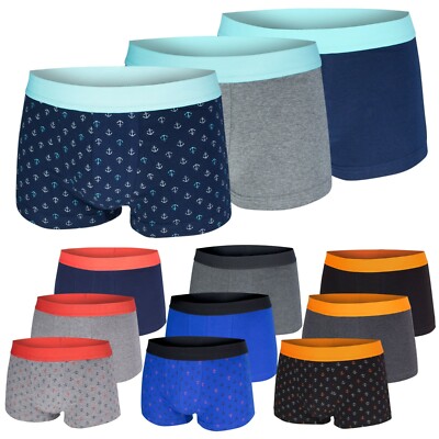 3 Herren Boxershorts von frank fields Unterwäsche Unterhose Anker Urlaub maritim
