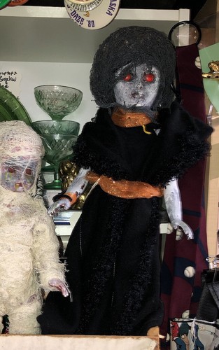 Gothic Creepy Doll Halloween Haunted Horror Prop Fashion Doll Decoration - Picture 5 of 5