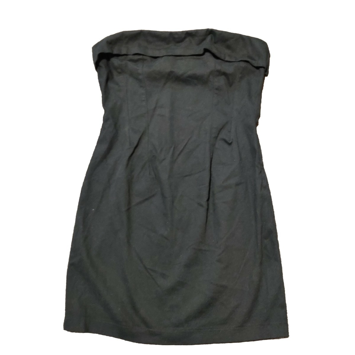 Woman's Cotton Spandex Tube Strapless Mini Dress Black Small Wild Fable | eBay Woman's Cotton Spandex Tube Strapless Mini Dress Black Small Wild Fable | eBay